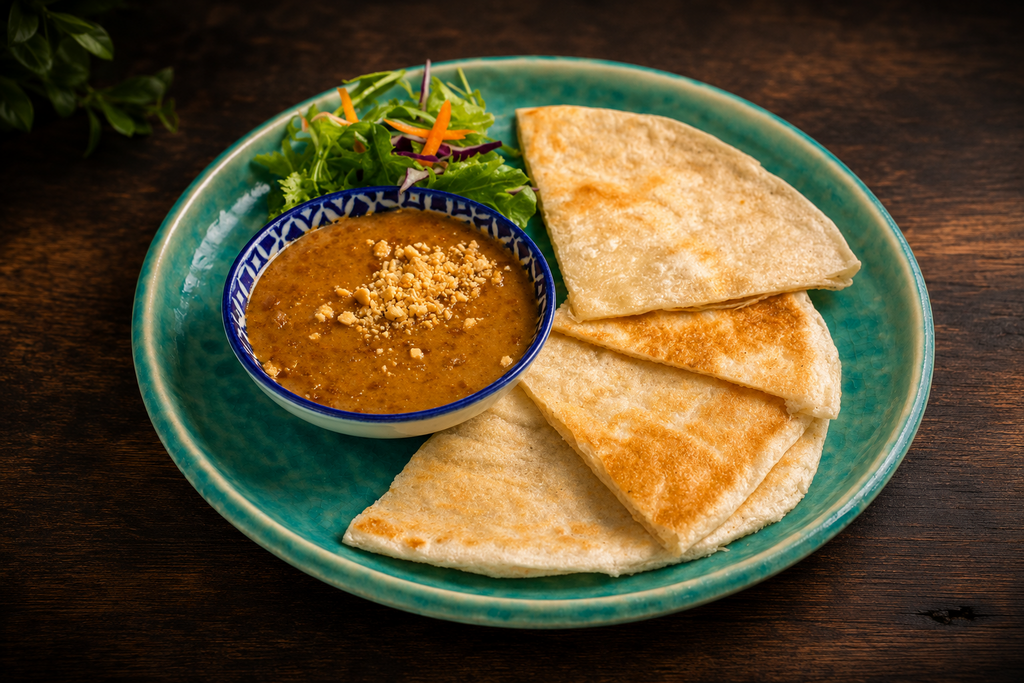 Roti & Peanut Sauce