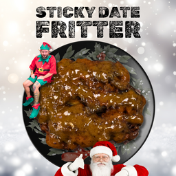 Sticky date fritter